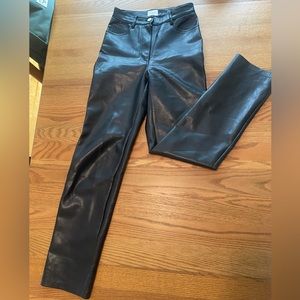 Wilfred Melina Faux Leather Pant-Black